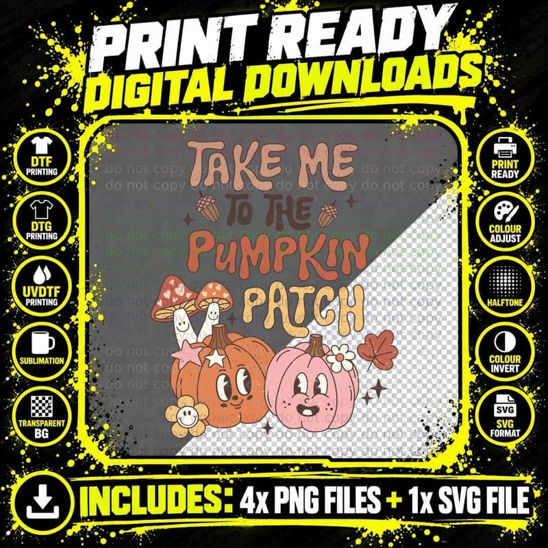 Autumn Greetings Fall T-Shirt, Autumn Greetings Pumpkin Png SVG Digital Bundle