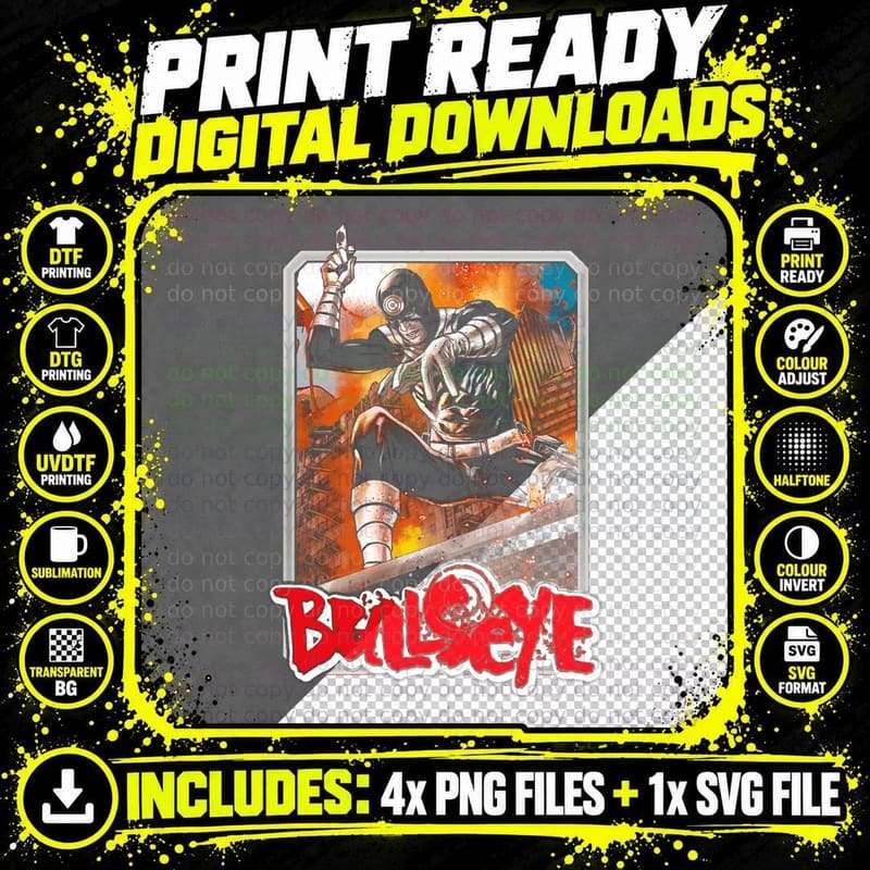 Ball's Eye Balleye Armored Skeleton Figure on Fire Png SVG Digital Bundle