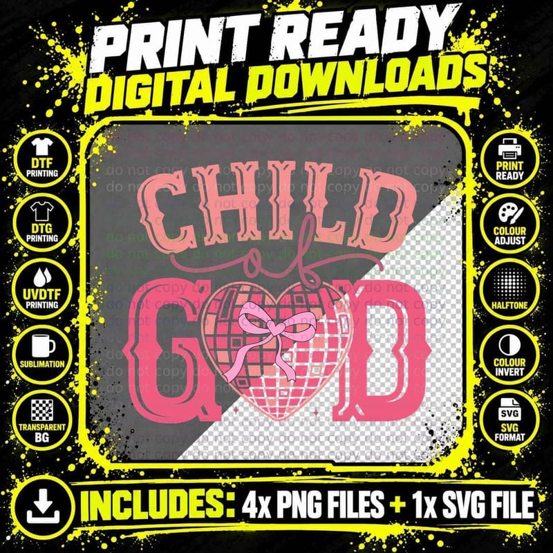 Child Good All the Time Skeleton Cupid Arrow Pink Heart Png SVG Digital Bundle