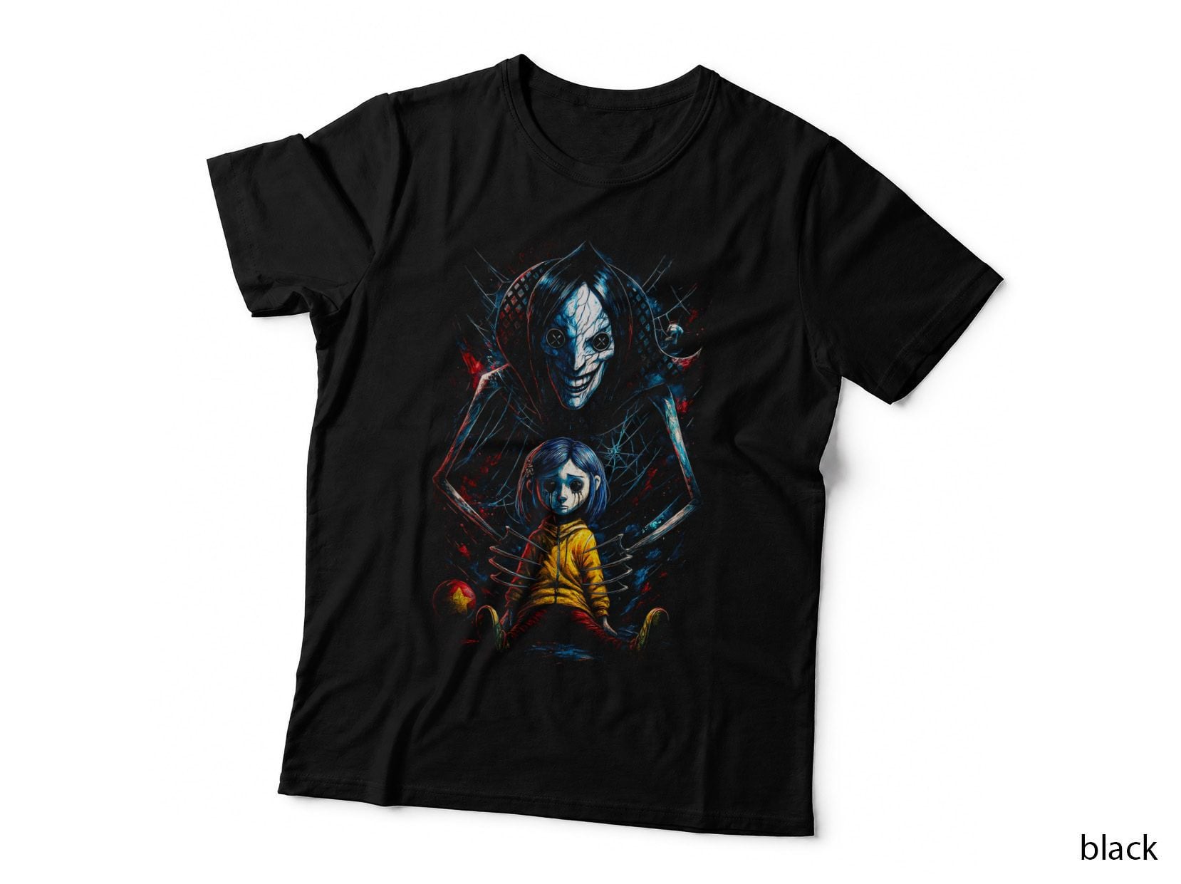 Demon Skull House T-Shirt, Halftone Horror Skull Graphic Tee