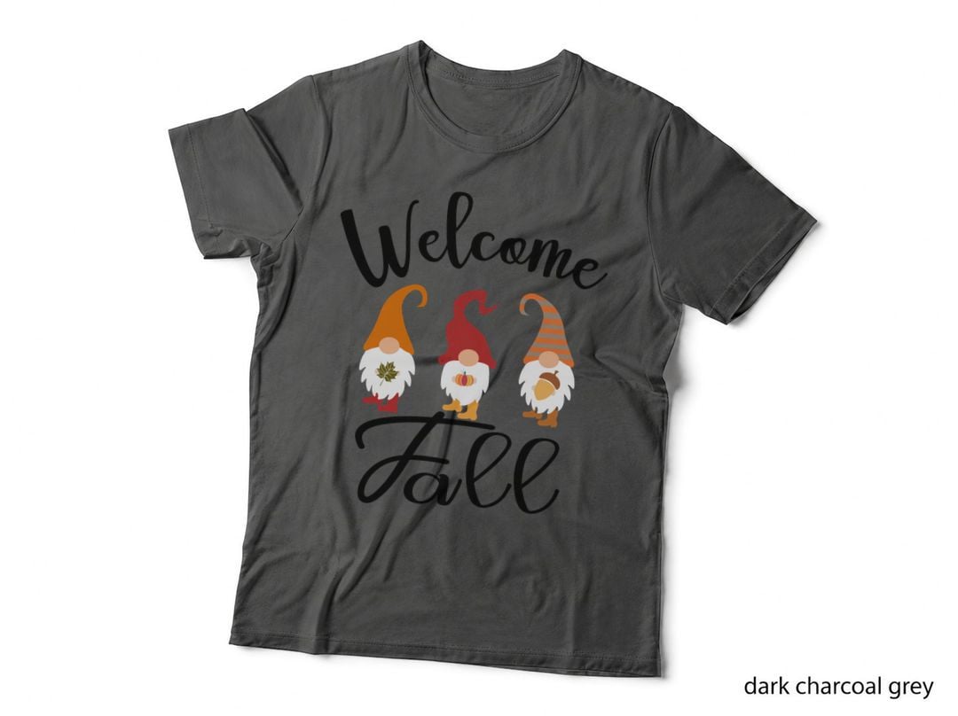 Fall Gnomes Pumpkin Designs Fall T-Shirt, Autumn Season Graphic Tee