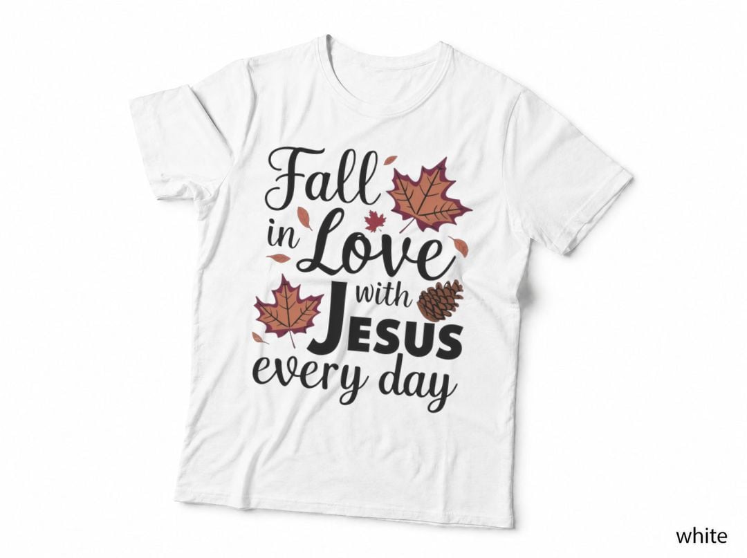 Fall in the Air Fall T-Shirt, Yellow Boots Umbrella Autumn Leaves Autumn Tee