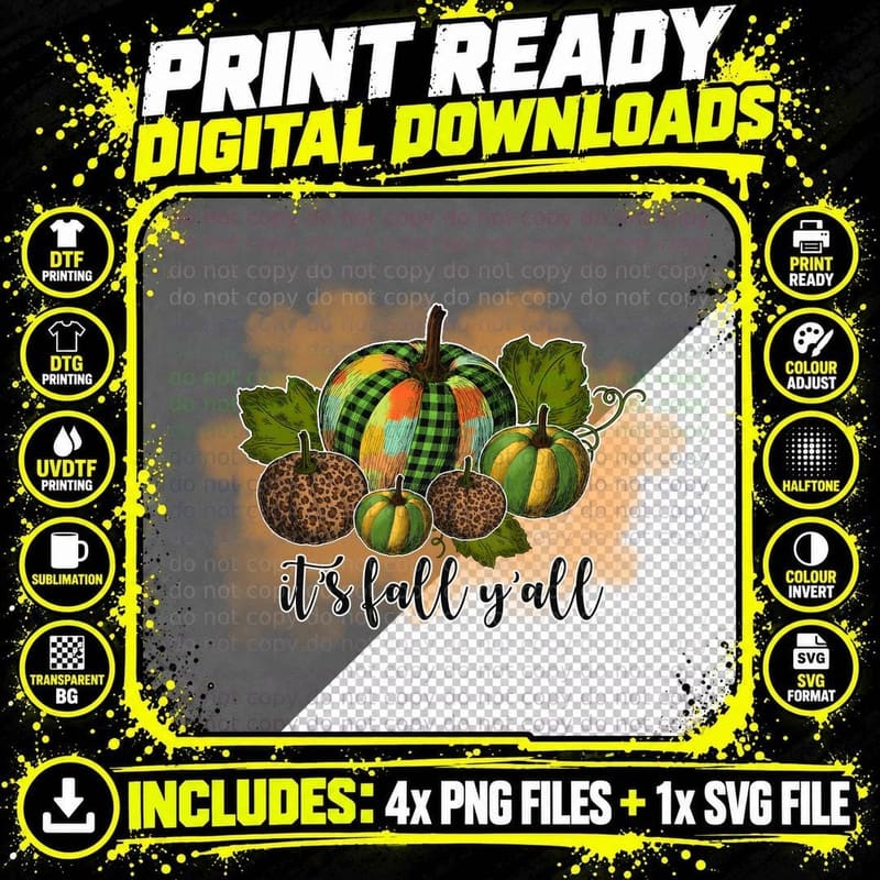 Fall into Autumn Fall T-Shirt, Striped Pumpkin Autumn Png SVG Digital Bundle