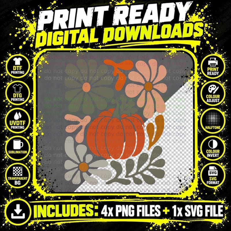 Glamorous Ghost Leopard Print Bow Fall T-Shirt Png SVG Digital Bundle