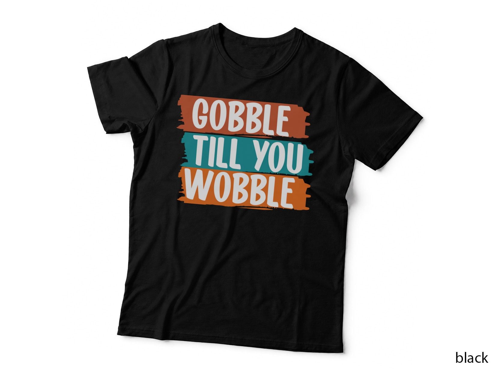 Gobble Fall T-Shirt, Gobble Retro Bubble Letters Style Autumn Tee