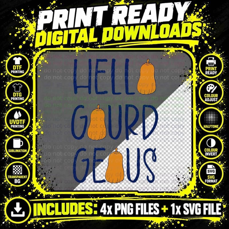Hello Pumpkin Fall T-Shirt, Red Wagon Loaded Pumpkins Png SVG Digital Bundle