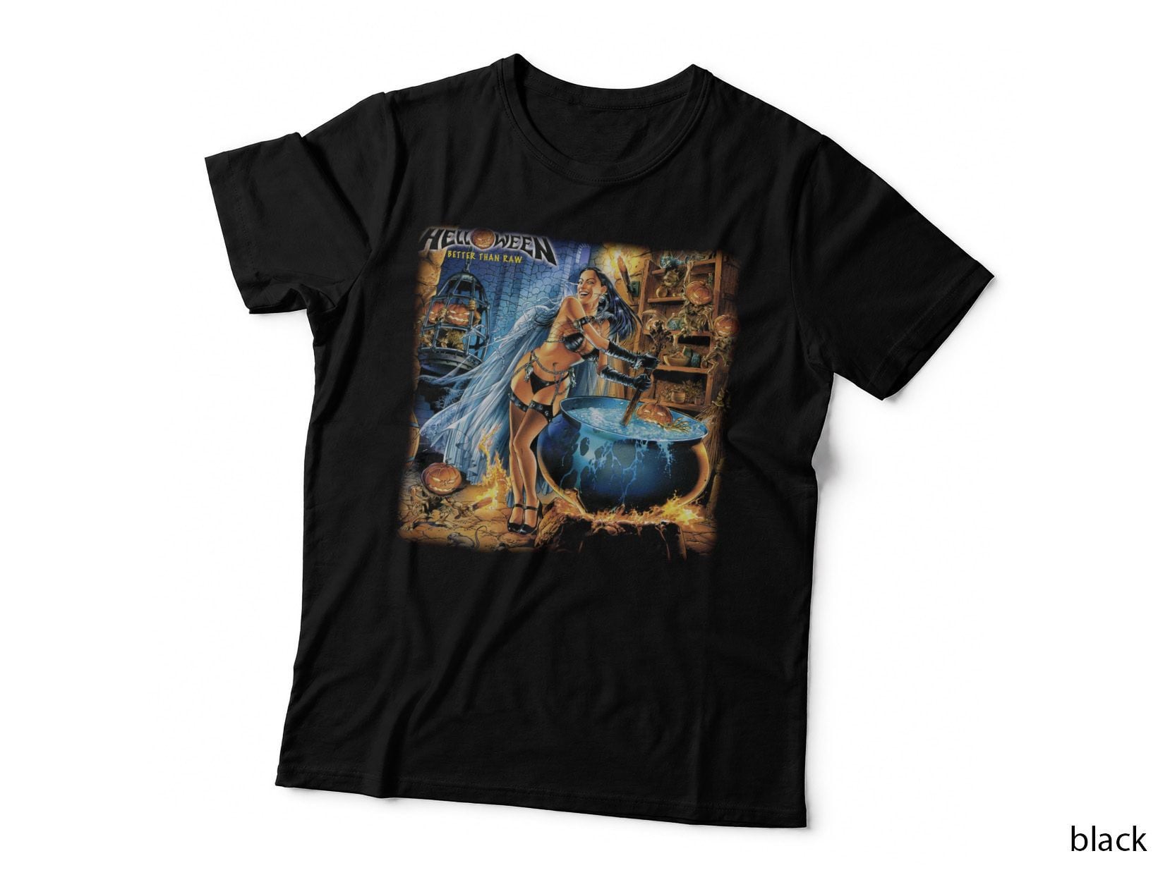 Helloween Better Than Raw Witch Woman Cauldron Pumpkins Halloween T-Shirt