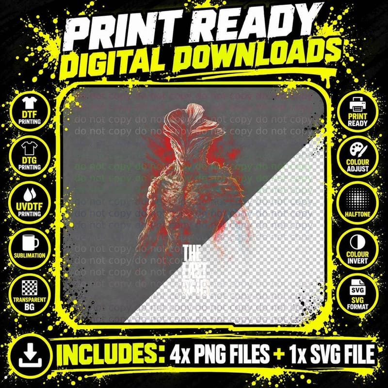 Jin Sakai T-Shirt, Halftone Ghost of Tsushima Gaming Png SVG Digital Bundle