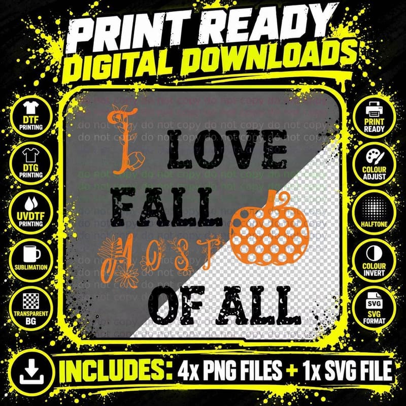 Just Fall T-Shirt, Letter J Pumpkin Flowers Autumn Tee Png SVG Digital Bundle