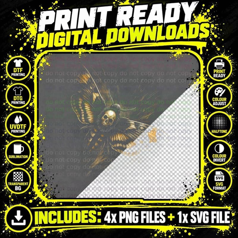 Masked Killer Horror T-Shirt, Halftone Urban Street Art Png SVG Digital Bundle