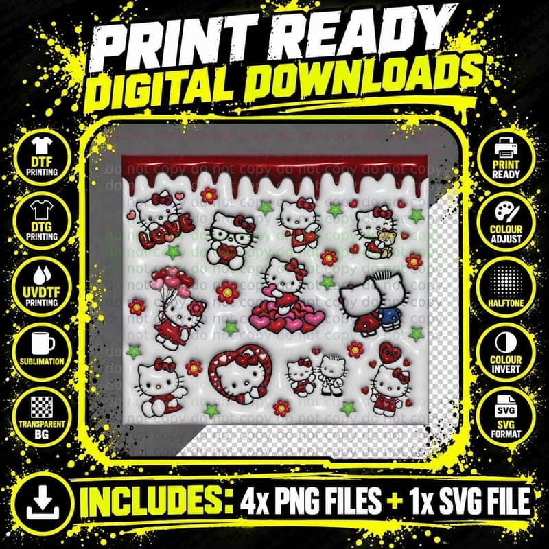 Multiple White Ghost Characters Cute and Spooky T-Shirt Png SVG Digital Bundle