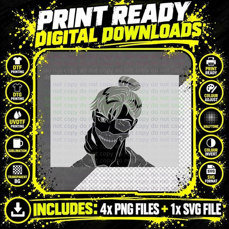 Random White Skeleton Demon Skull Monstrous T-Shirt Png SVG Digital Bundle