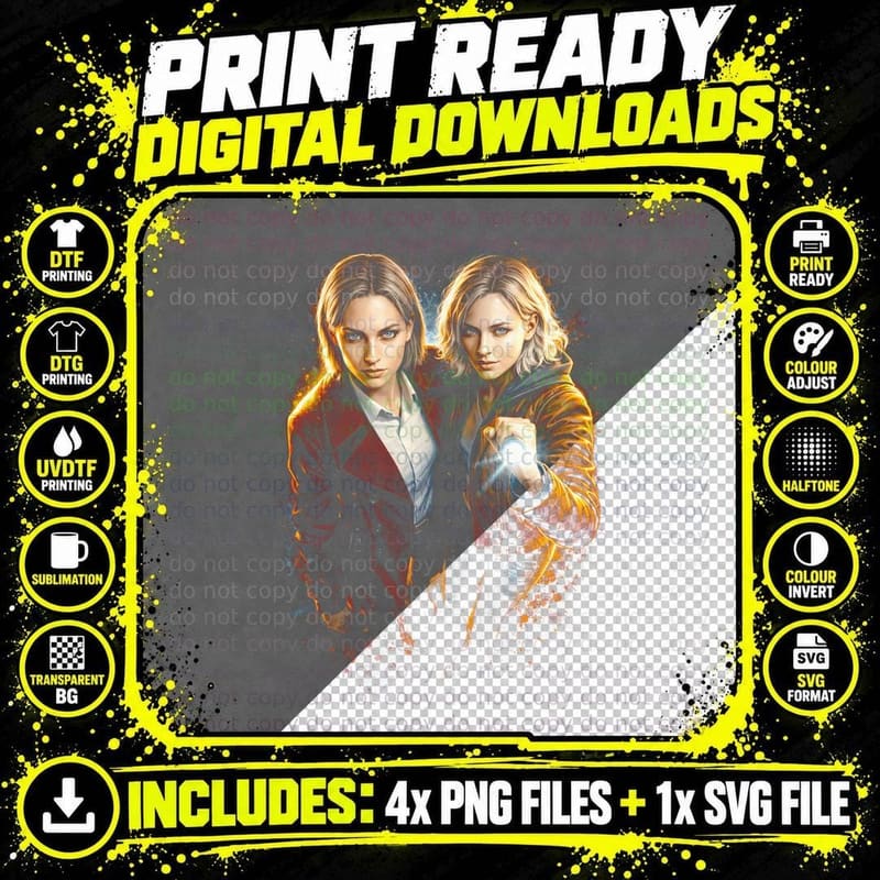Sherry Birkin T-Shirt, Halftone Resident Evil Survivor Png SVG Digital Bundle