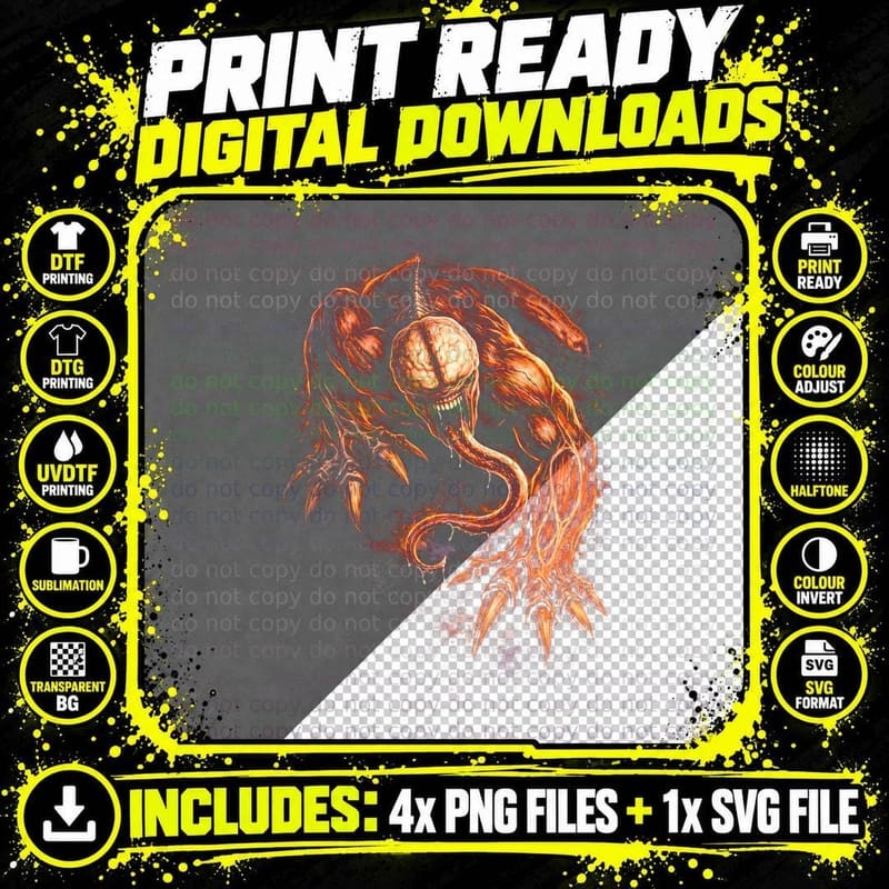 Uroboros Bioweapon T-Shirt, Halftone Resident Evil Png SVG Digital Bundle