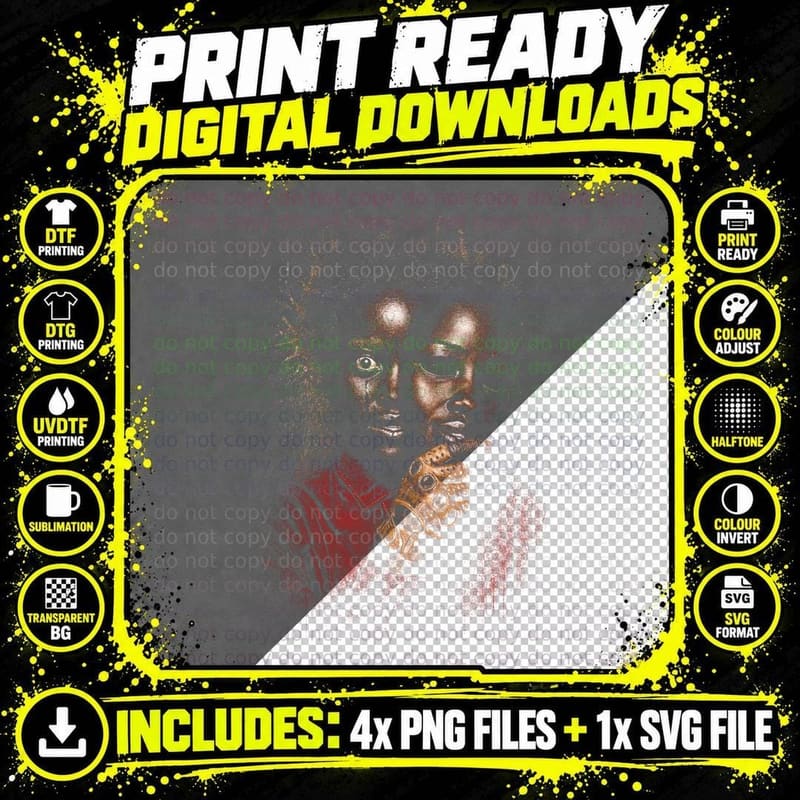 Us Movie T-Shirt, Halftone Horror Movie Graphic Tee Png SVG Digital Bundle