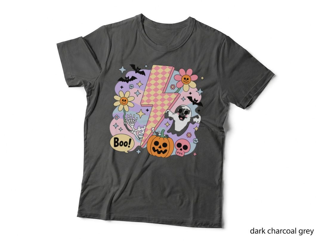 Boo! Halloween T-Shirt, Number Four Halloween Elements Spooky Tee