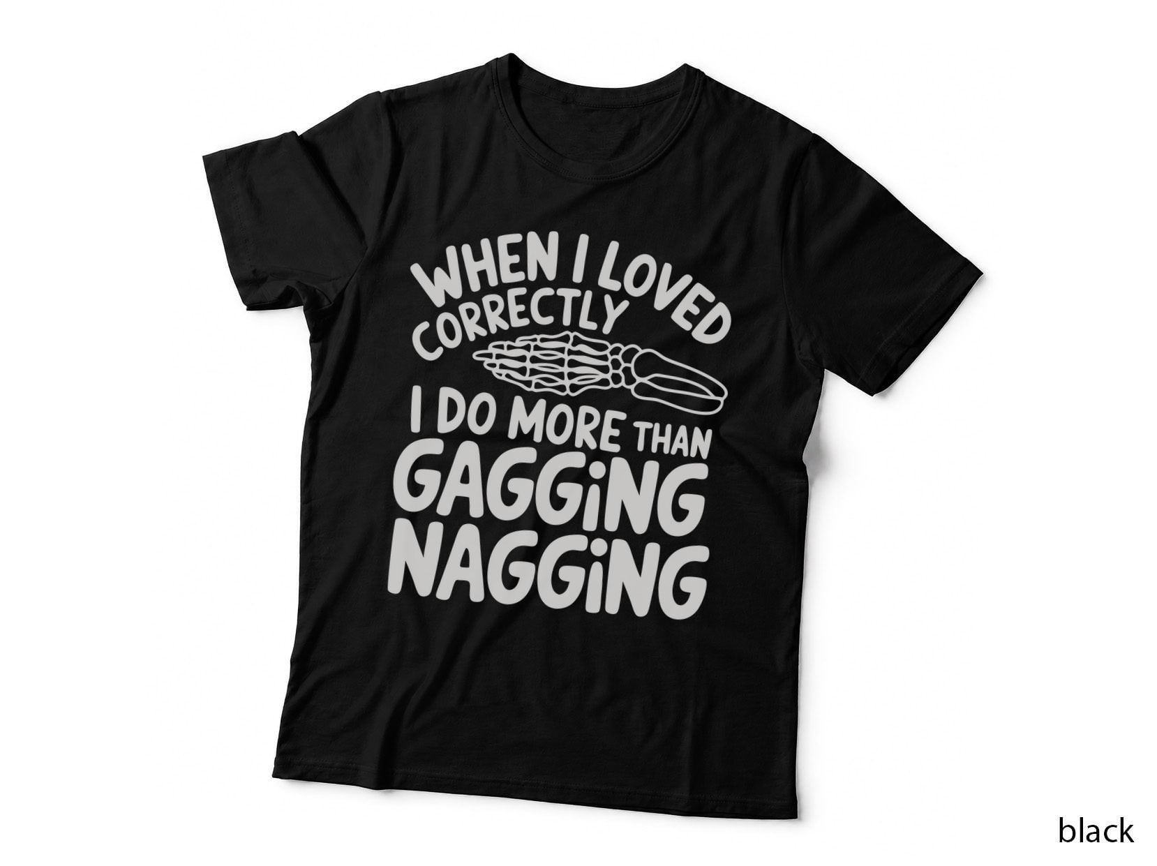 Dark Skeleton Hands Visible T-Shirt, Funny Sarcastic Graphic Tee
