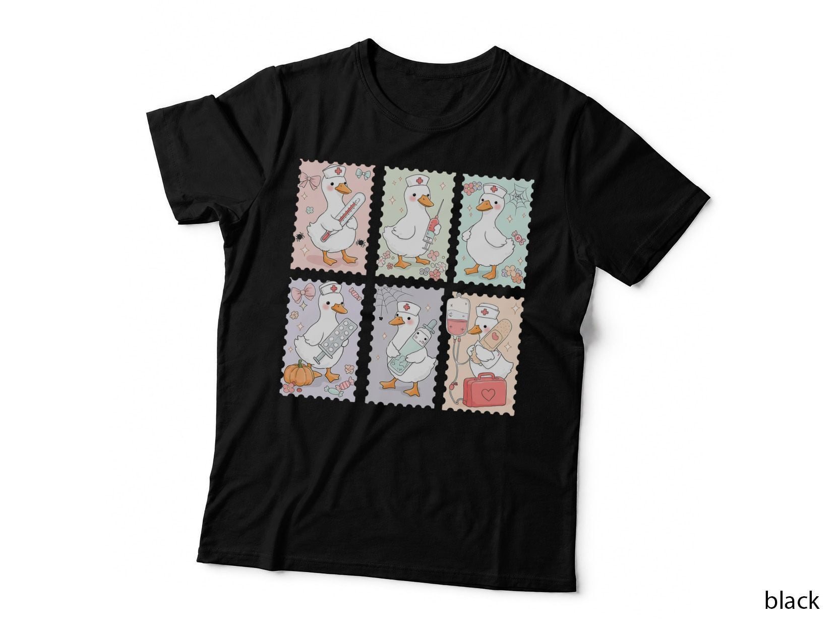 Duck Nurse Collection Funny Halloween T-Shirt, Funny Halloween Graphic Tee