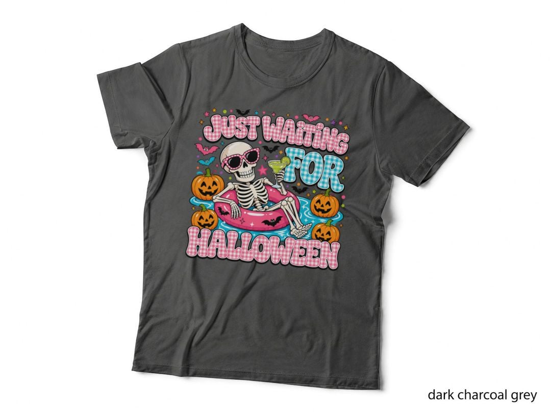 Duck off Halloween T-Shirt, Skeleton Bathtub Rubber Ducks Scene Spooky Tee
