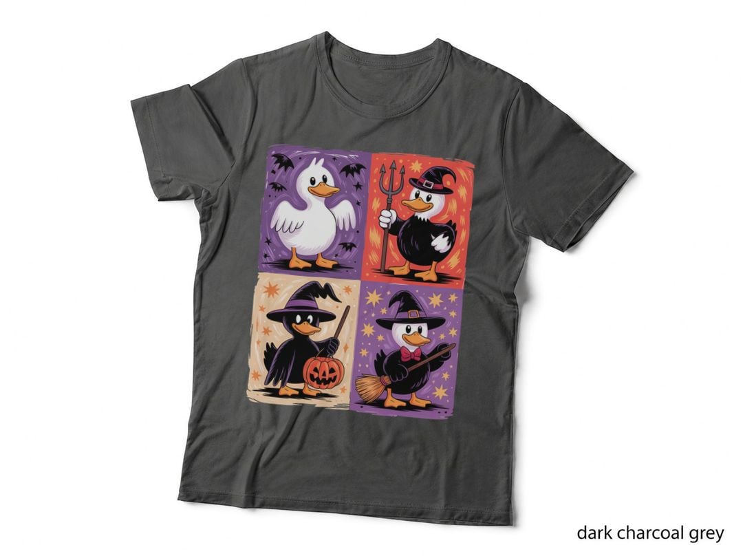 Ducks in Halloween Costumes Halloween T-Shirt, Spooky Season Graphic Tee