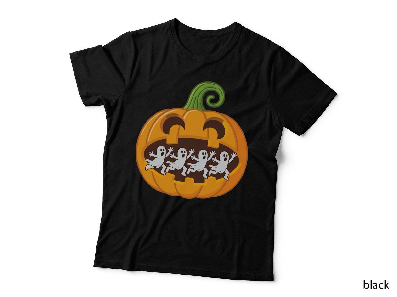 Ghosts in a Pumpkin Funny Halloween T-Shirt, Funny Halloween Graphic Tee