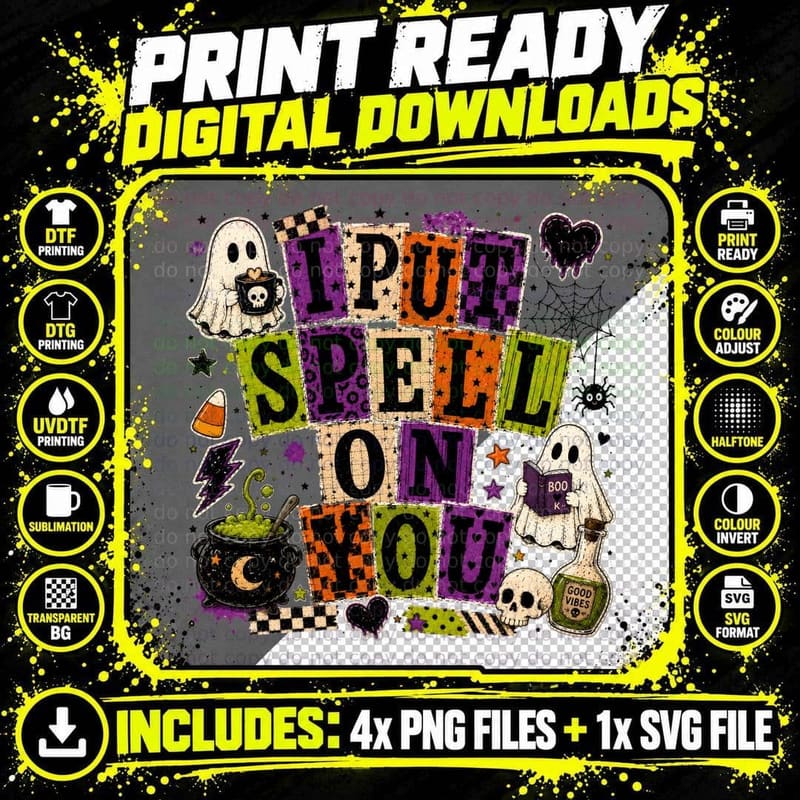 I'll Just Wait Until It's Quiet Halloween T-Shirt Png SVG Digital Bundle
