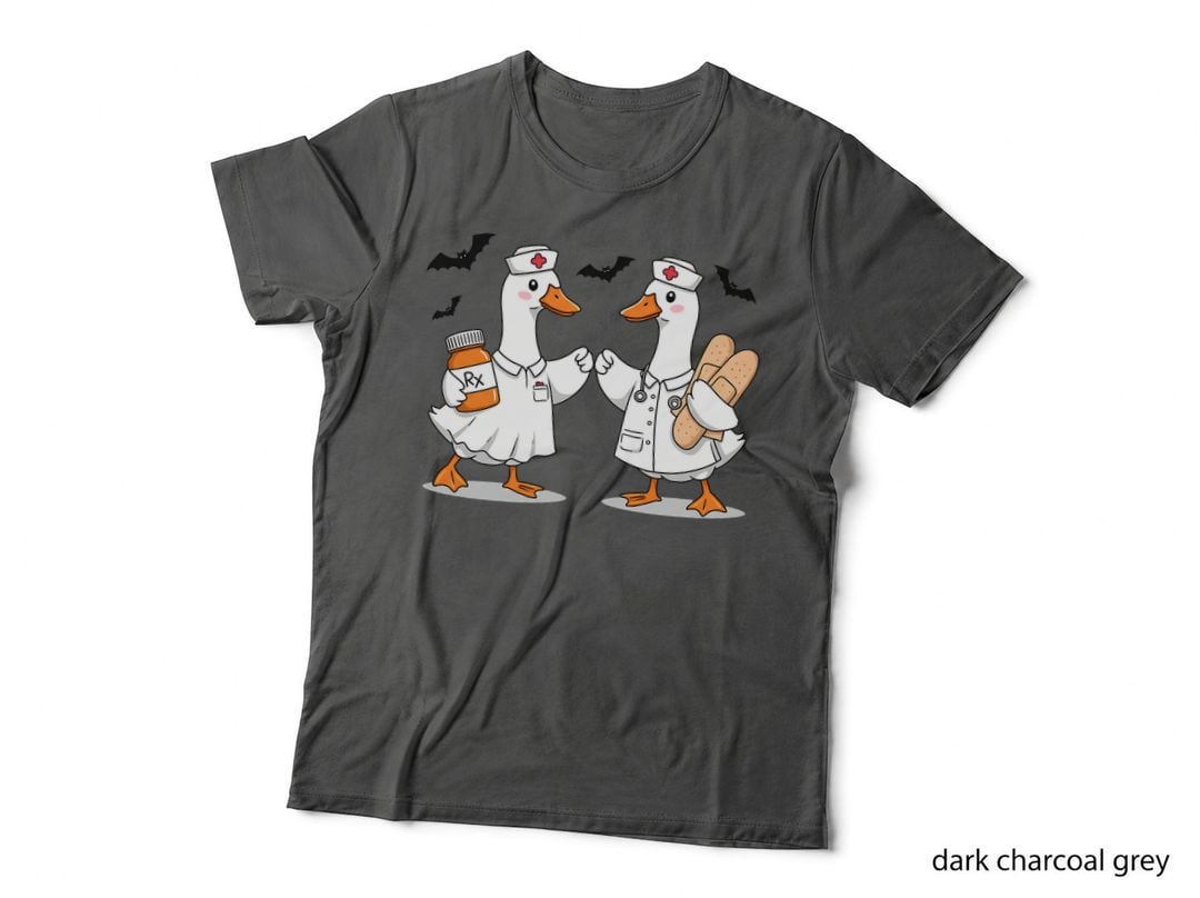 Medical Professional Nurse Ducks Halloween T-Shirt, Spooky Season Graphic Tee