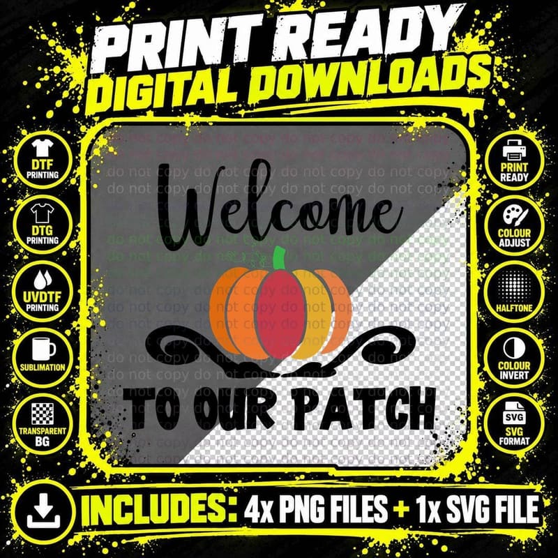 Multicolor Striped Pumpkin Fall T-Shirt Png SVG Digital Bundle