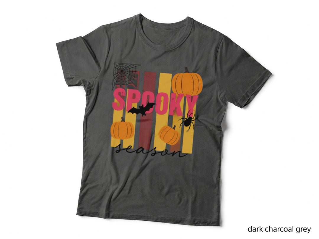 One Thankful Boy Fall T-Shirt, Rainbow with Turkey and Leaves Autumn Tee