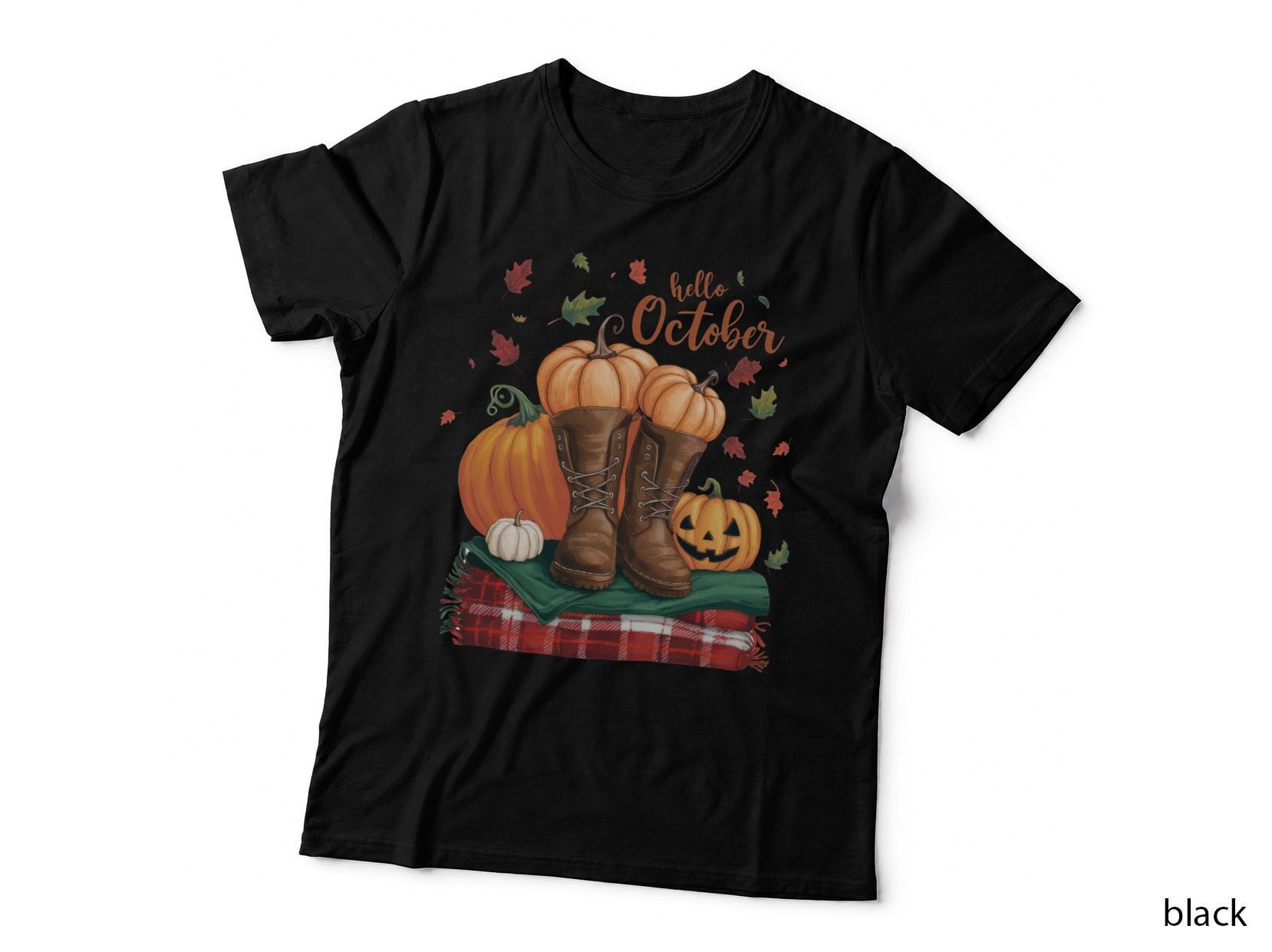 Pumpkin Autumn Fall T-Shirt, Pumpkin Patch Scarecrow Sign Autumn Tee