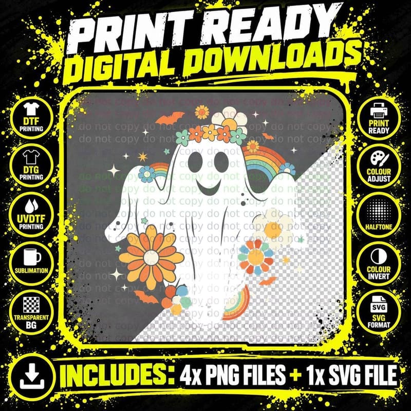 Pumpkin Fall T-Shirt, Five Pumpkins Plaid Pattern Autumn Png SVG Digital Bundle