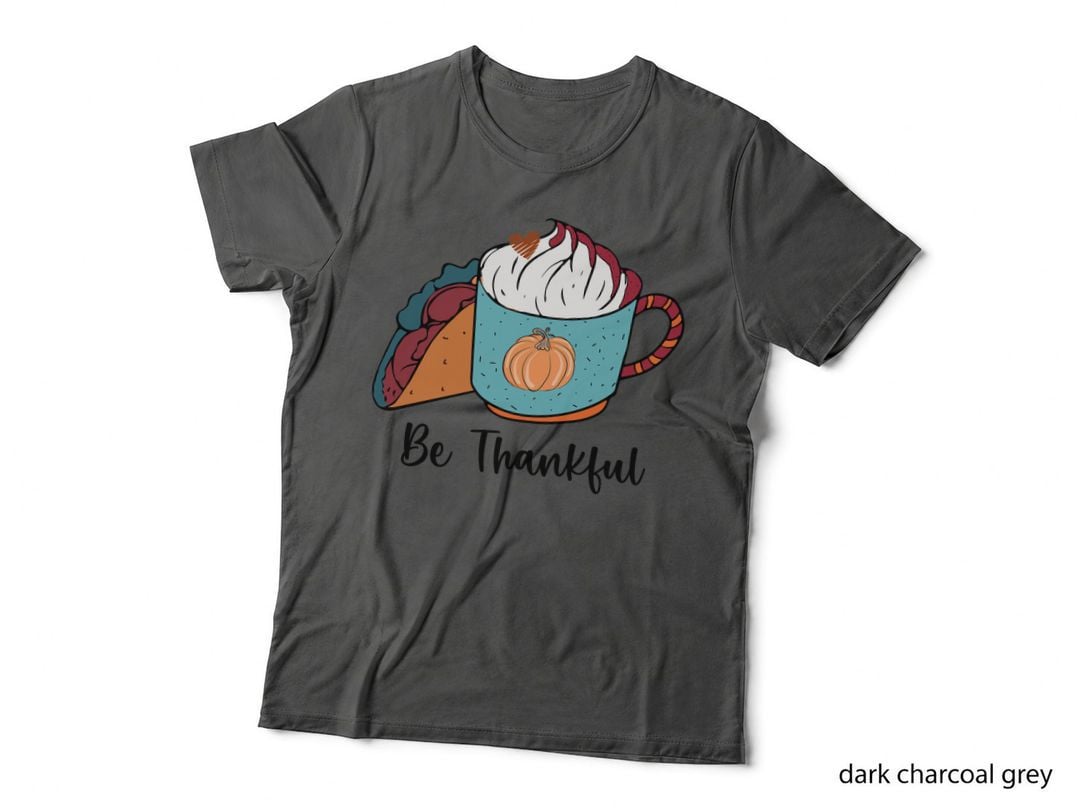 Pumpkin Mug Whipped Cream Fall T-Shirt, Autumn Season Graphic Tee