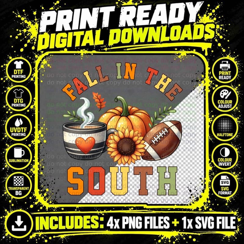 Pumpkin Spice Fall T-Shirt, Turquoise Truck Gnome Png SVG Digital Bundle