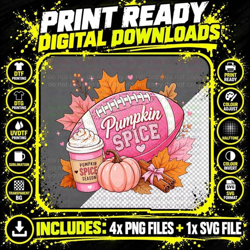 Pumpkin Spice Season Fall T-Shirt, Pumpkin Spice Png SVG Digital Bundle