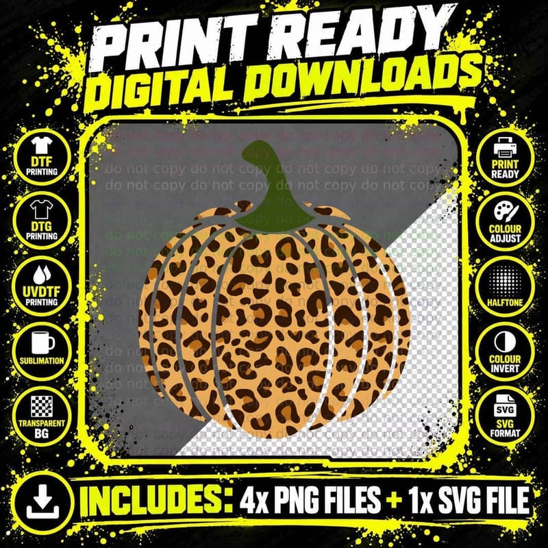 Pumpkins and Flowers Autumn Composition Fall T-Shirt Png SVG Digital Bundle