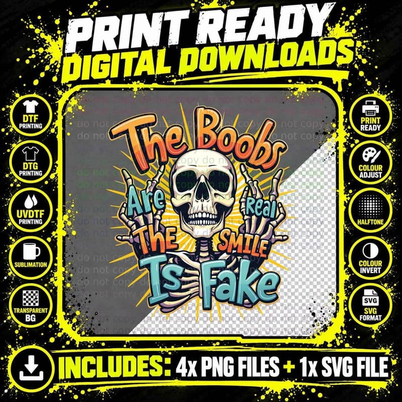 Skeleton Radiating Yellow Light T-Shirt Png SVG Digital Bundle