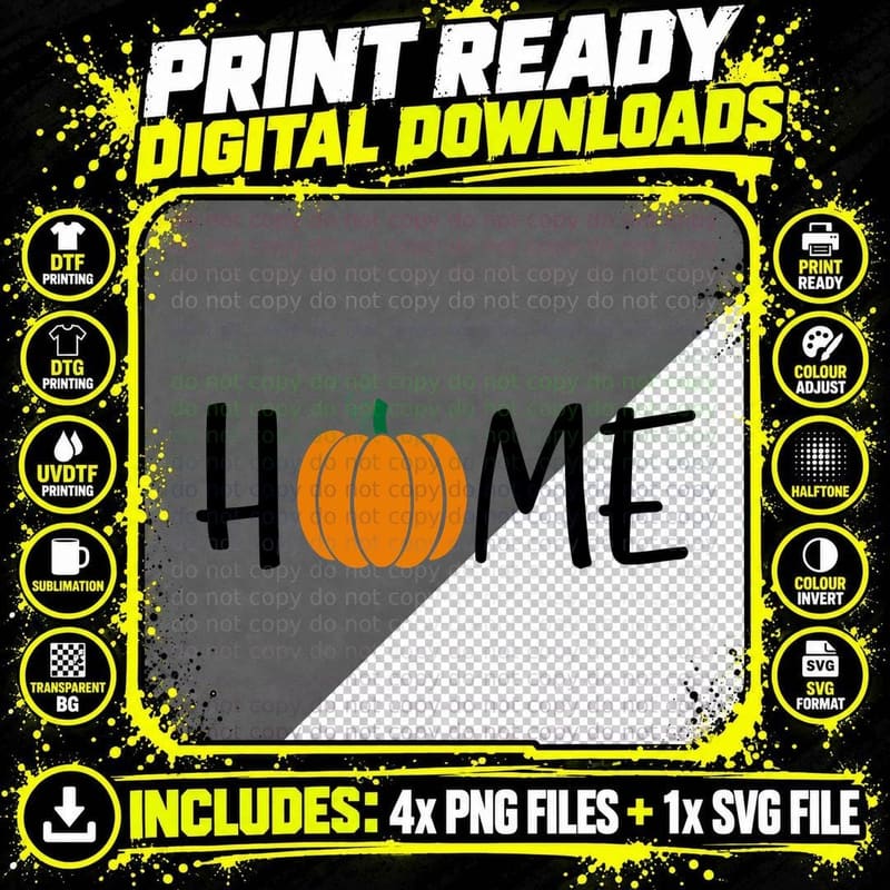 Solid Orange Pumpkin Fall T-Shirt, Autumn Season Graphic Png SVG Digital Bundle