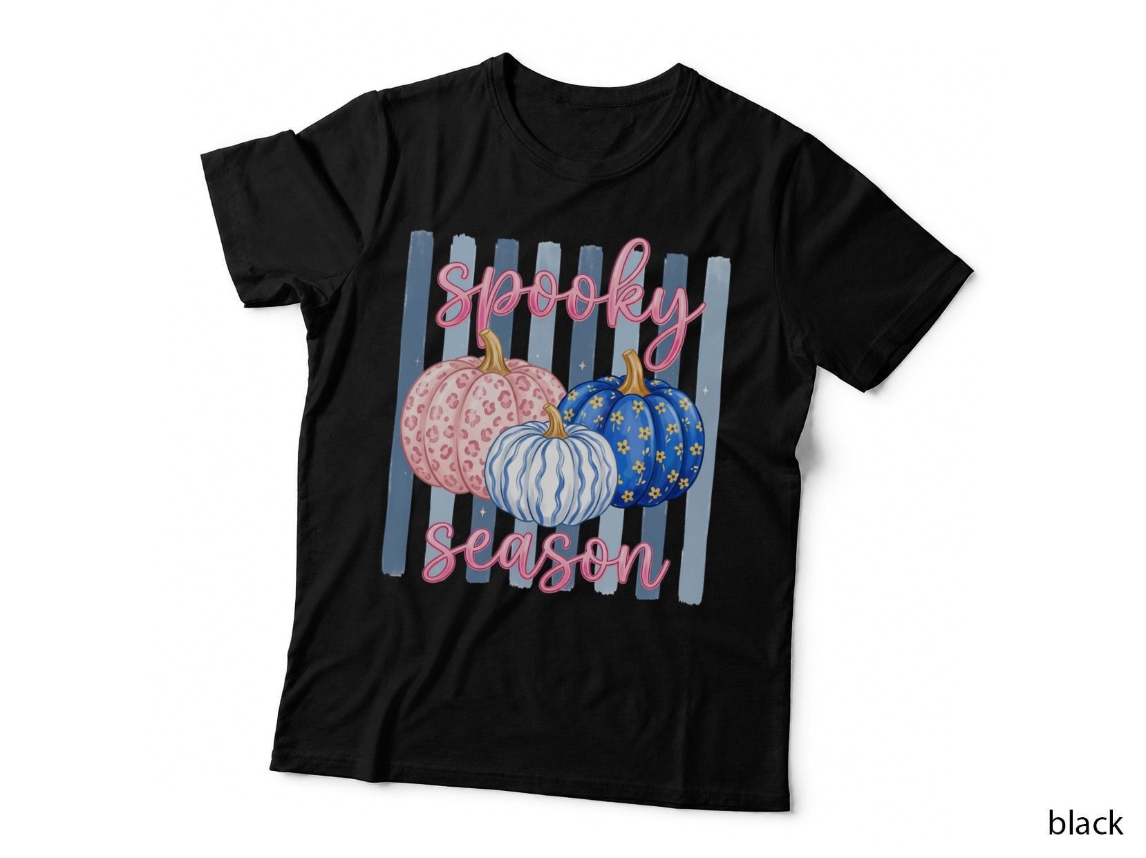 Spooky Season Coffee Ghost Pumpkins Fall T-Shirt, Autumn Season Graphic Tee