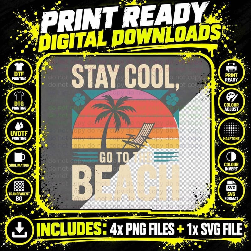 Suns Out Bones Out Summer T-Shirt, Skeleton Surfer with Png SVG Digital Bundle