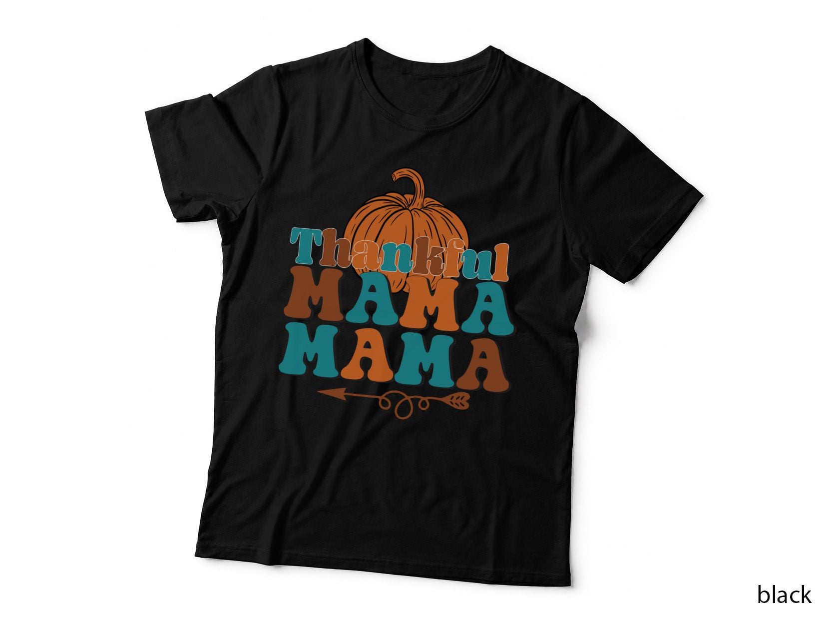 Thankful Mama Fall T-Shirt, Thankful Mama Pumpkin Autumn Tee