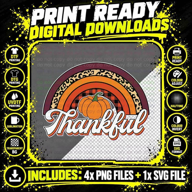 Thick Thighs & Pumpkin Pies Fall T-Shirt Png SVG Digital Bundle