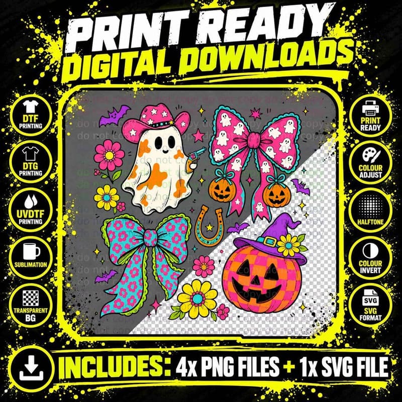 Welcome to Our Patch Halloween T-Shirt Png SVG Digital Bundle