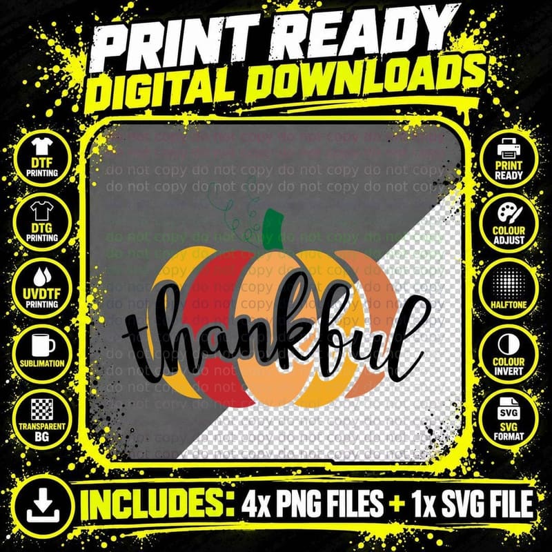 Yucky Fall T-Shirt, Multicolored Pumpkin Wedge Design Png SVG Digital Bundle