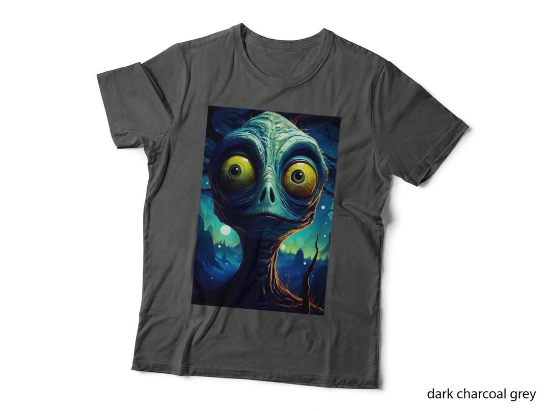Alien Head, Sci-Fi, Space Theme, Futuristic, for Women, Men's T-Shirt
