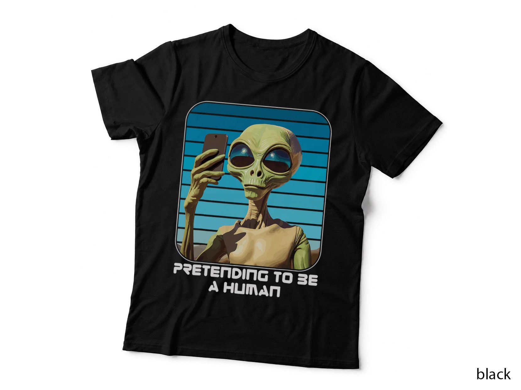 Alien Pretending to Be a Human Halloween Women, Men, Kids T-Shirt