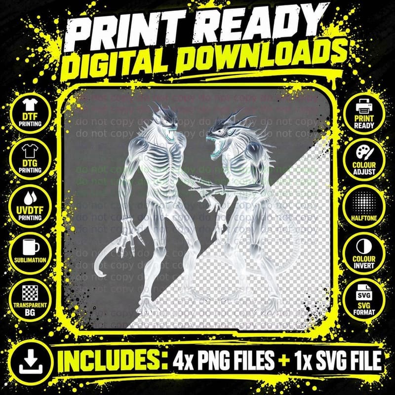 Aliens, Sci-Fi Horror, Scary Sci-Fi Art T-Shirt Png SVG Digital Bundle