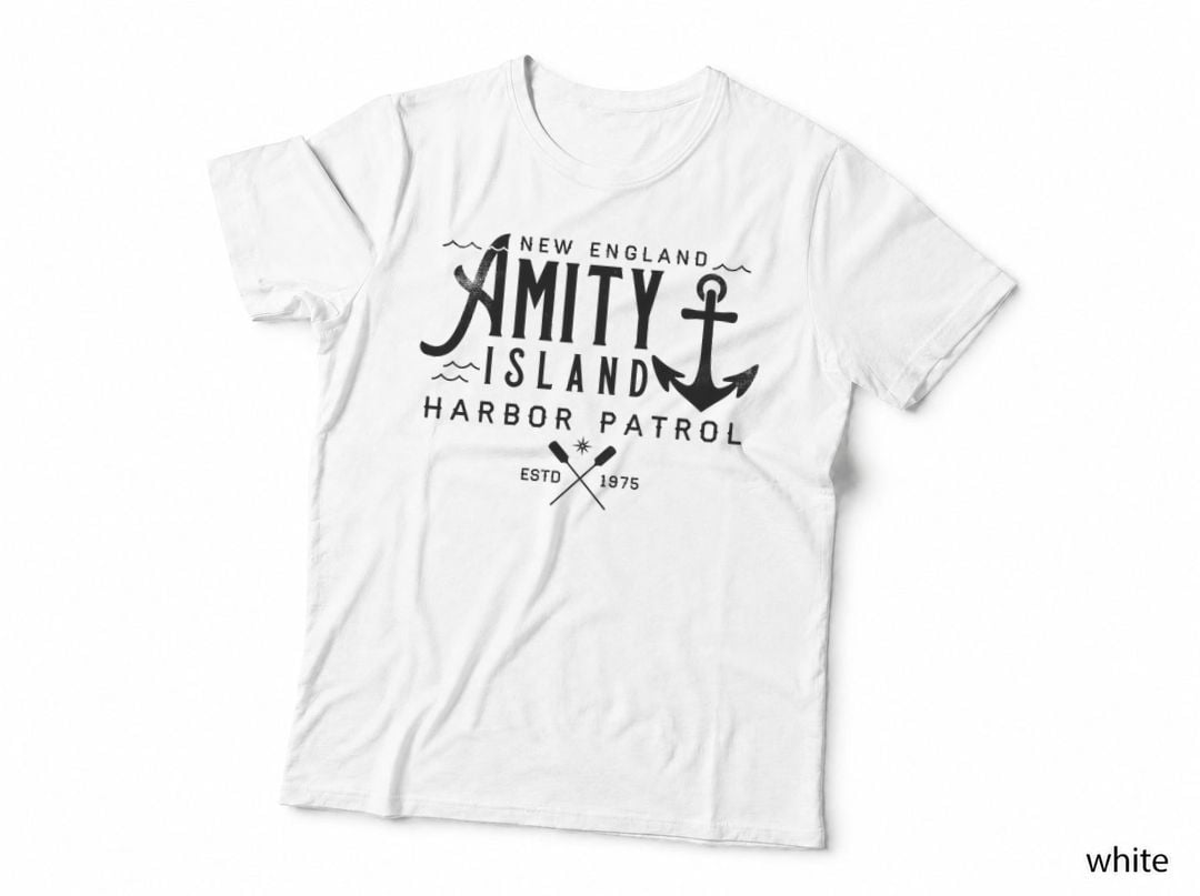 Amity Island - Shark Harbor Patrol T-Shirt, Horror Movie Inspired