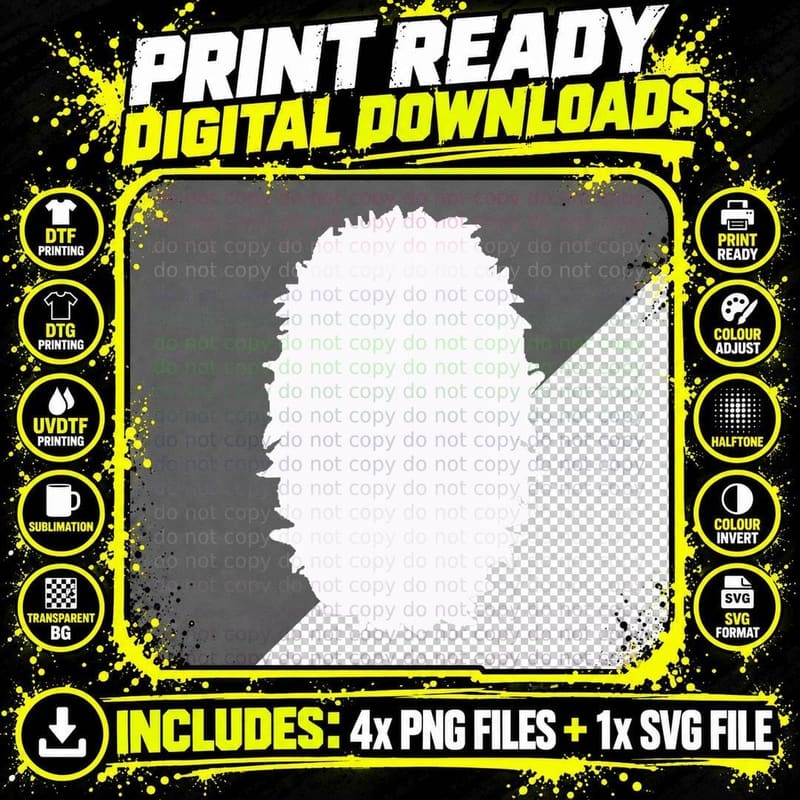 Animal Belly Chest Halloween Costume Bear, Deer, Skunk Png SVG Digital Bundle