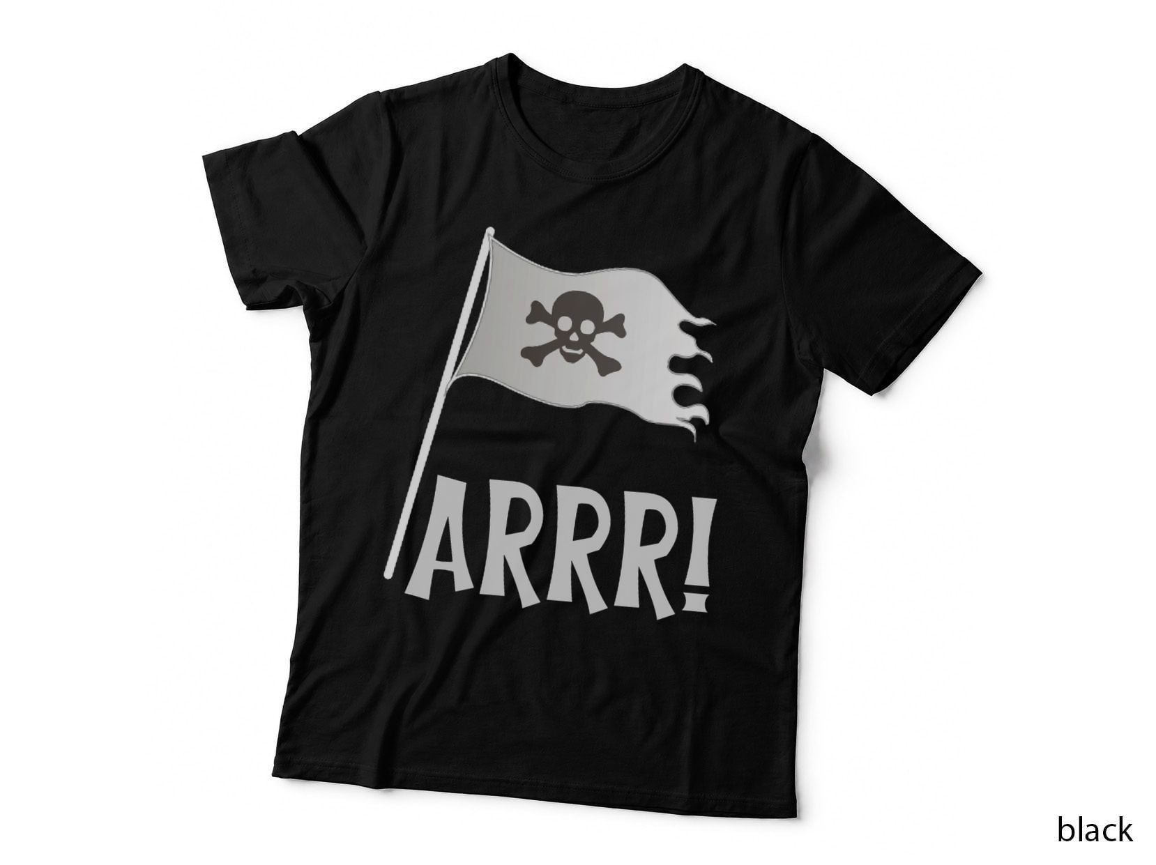 Arrr Pirate Flag Funny Pirate Crew Outfit, Pirate Costume, Nautical T-Shirt