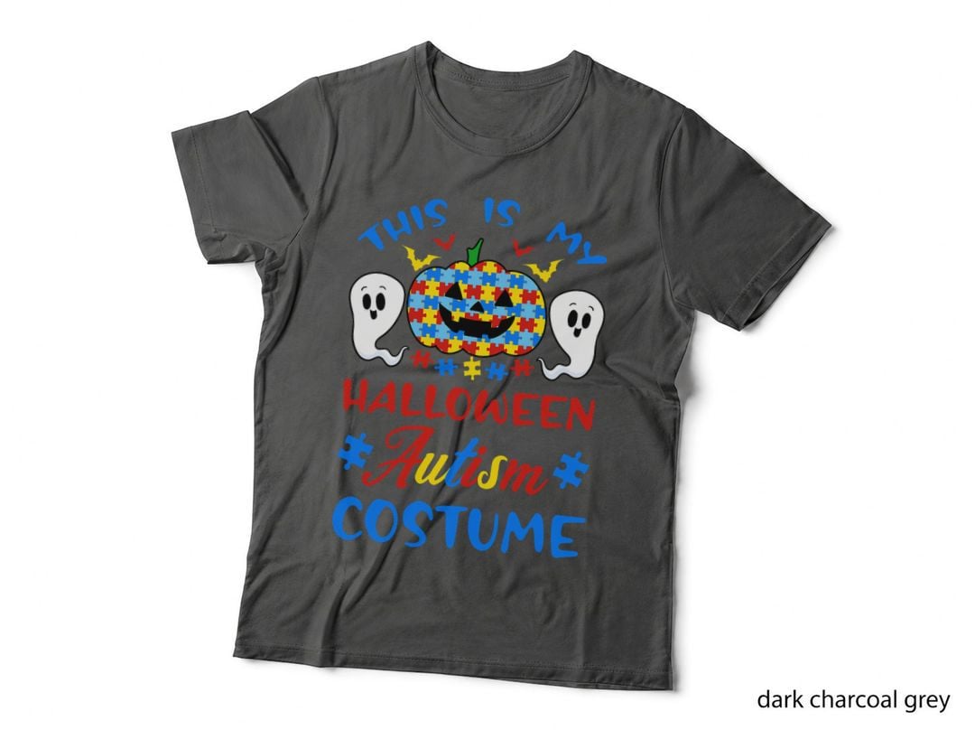 Autism ASD Awareness Halloween Costume Puzzle Pieces T-Shirt